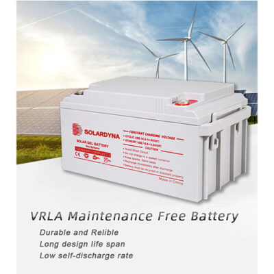 Grade A Solar Gel Deep Cycle Lead Acid Batteries